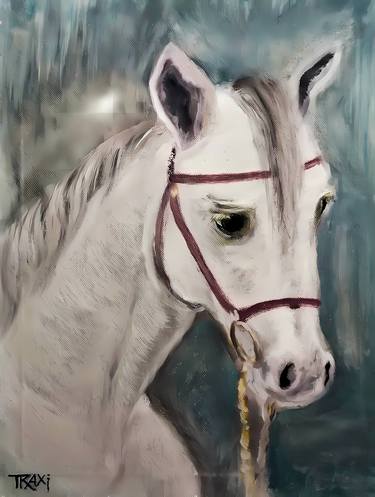 Original Fine Art Horse Paintings by Diana  Dimova-TRAXI