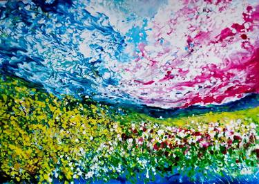 Original Abstract Expressionism Landscape Paintings by Diana Dimova -TRAXI