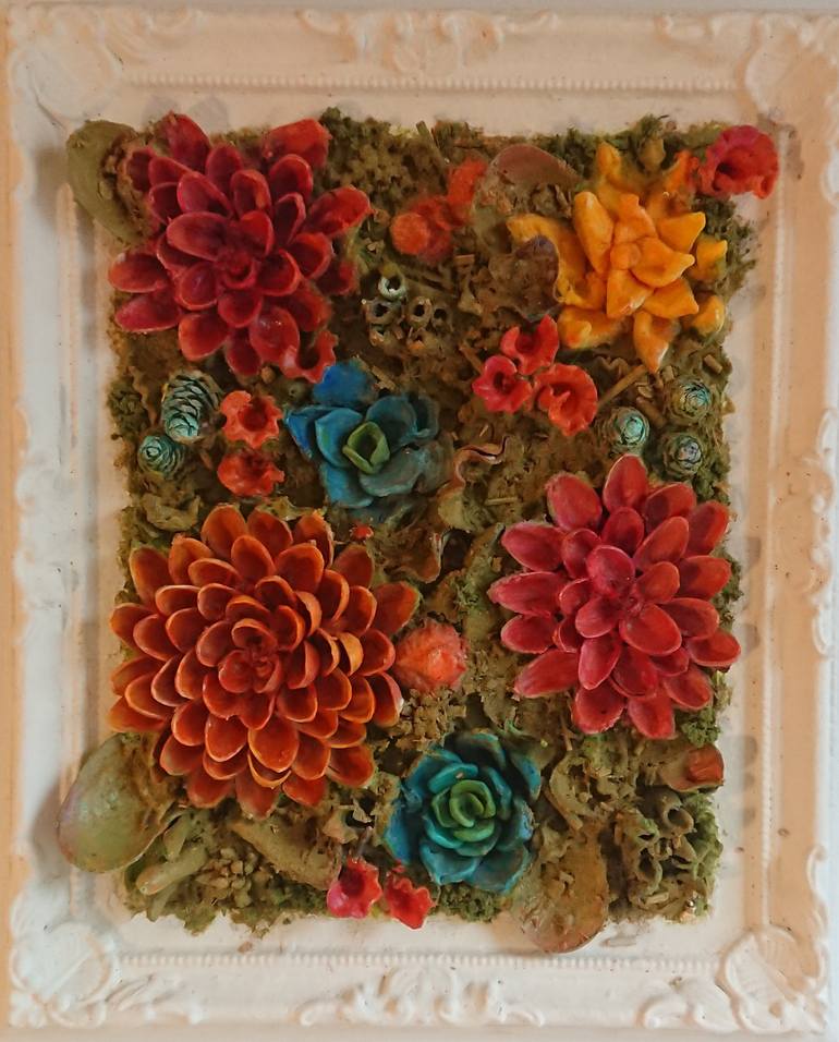 Original Floral Sculpture by Natalia Casali