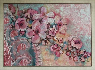 Print of Floral Paintings by Feruza Alieva