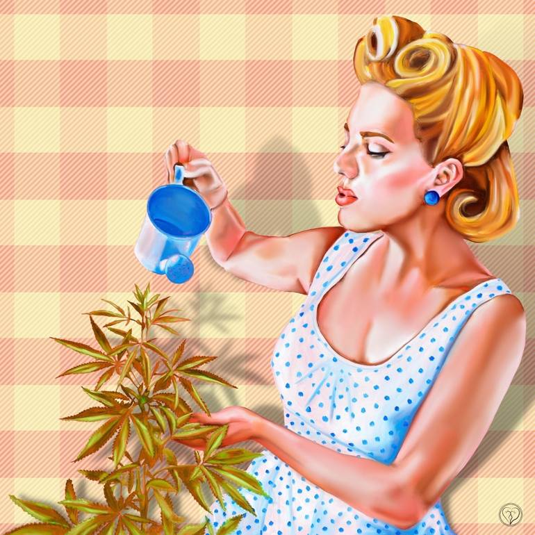 Mrs. Mary Jane Painting by Housewife Rebellion by Nicole Heere