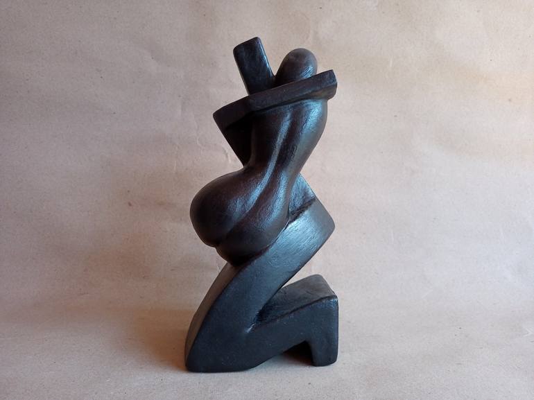 Original Cubism Love Sculpture by Cister Silva