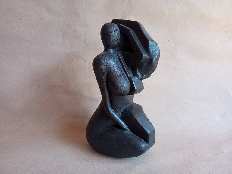 Original Cubism Women Sculpture by Cister Silva