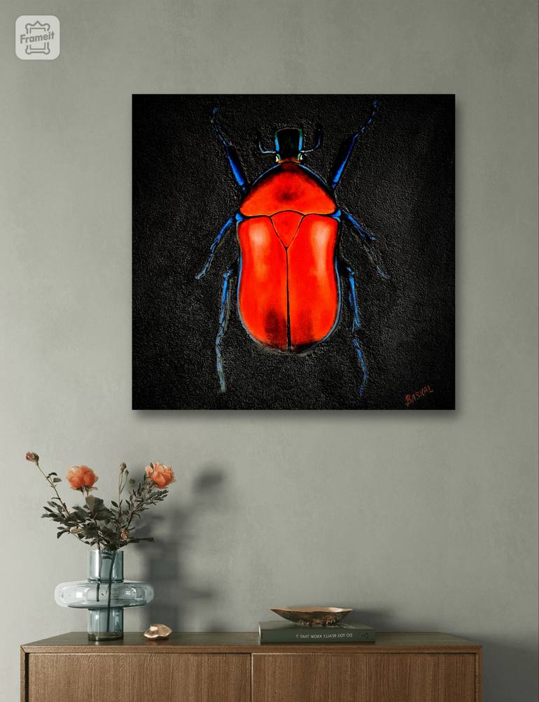 Original Conceptual Animal Painting by Mariia Baskal