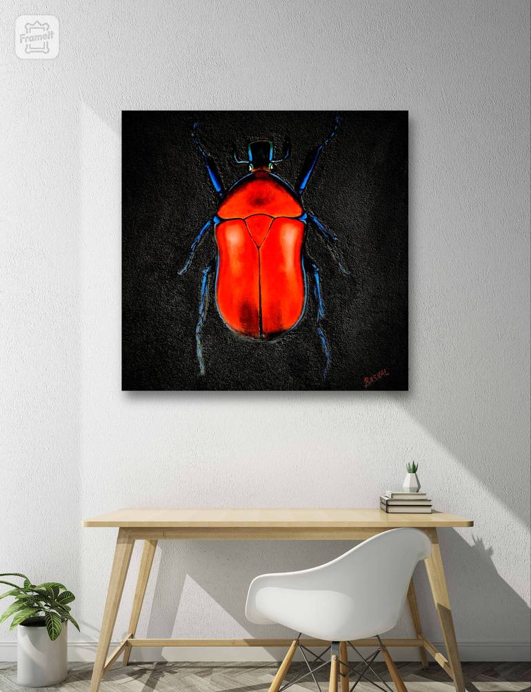 Original Conceptual Animal Painting by Mariia Baskal