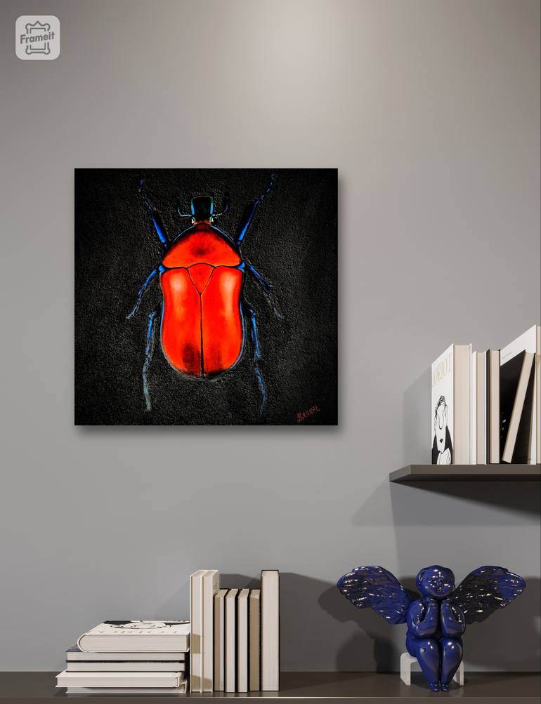 Original Conceptual Animal Painting by Mariia Baskal