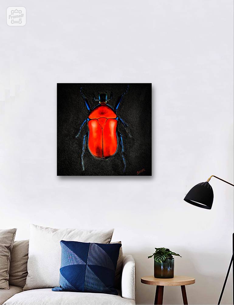 Original Conceptual Animal Painting by Mariia Baskal