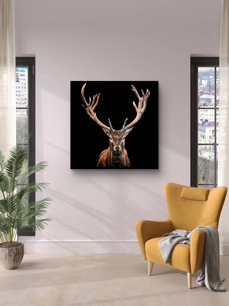 Original Contemporary Animal Painting by Mariia Baskal