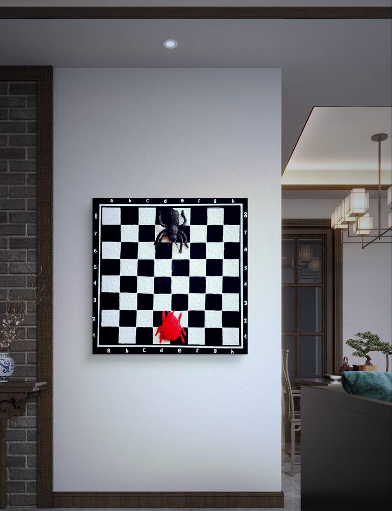 Original Abstract Animal Painting by Mariia Baskal