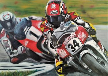 Legends of motorsport - oil painting thumb