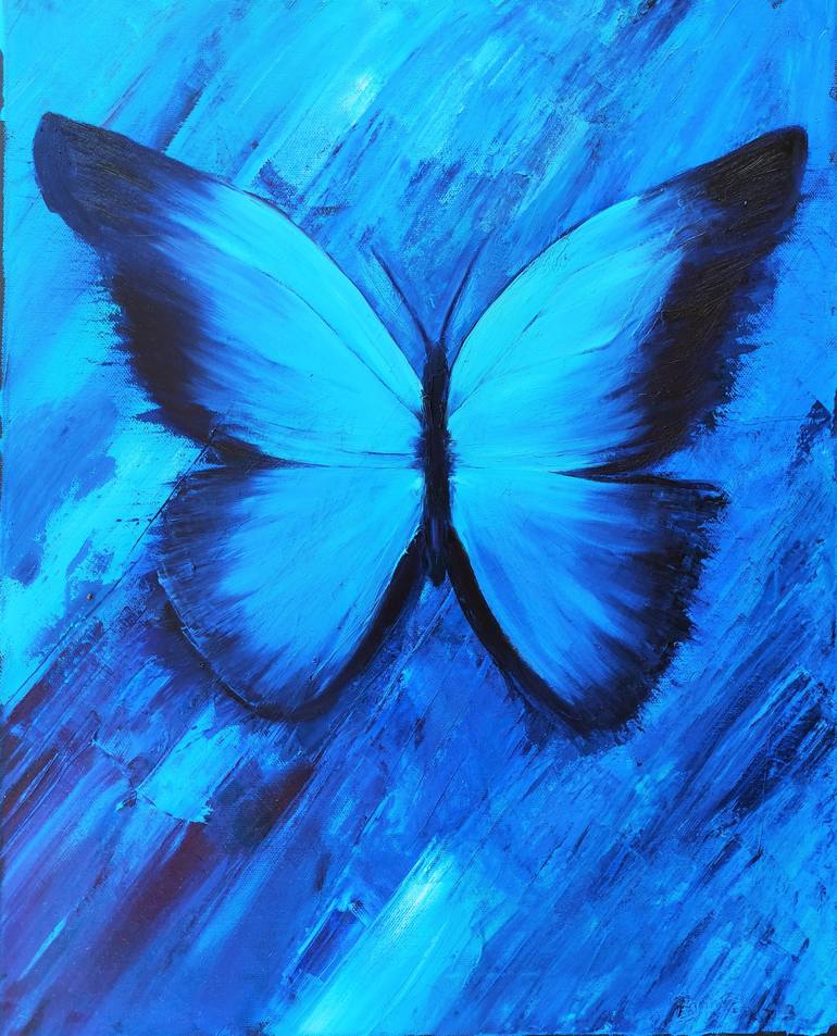 Large Vissachi high quality Butterfly Painting