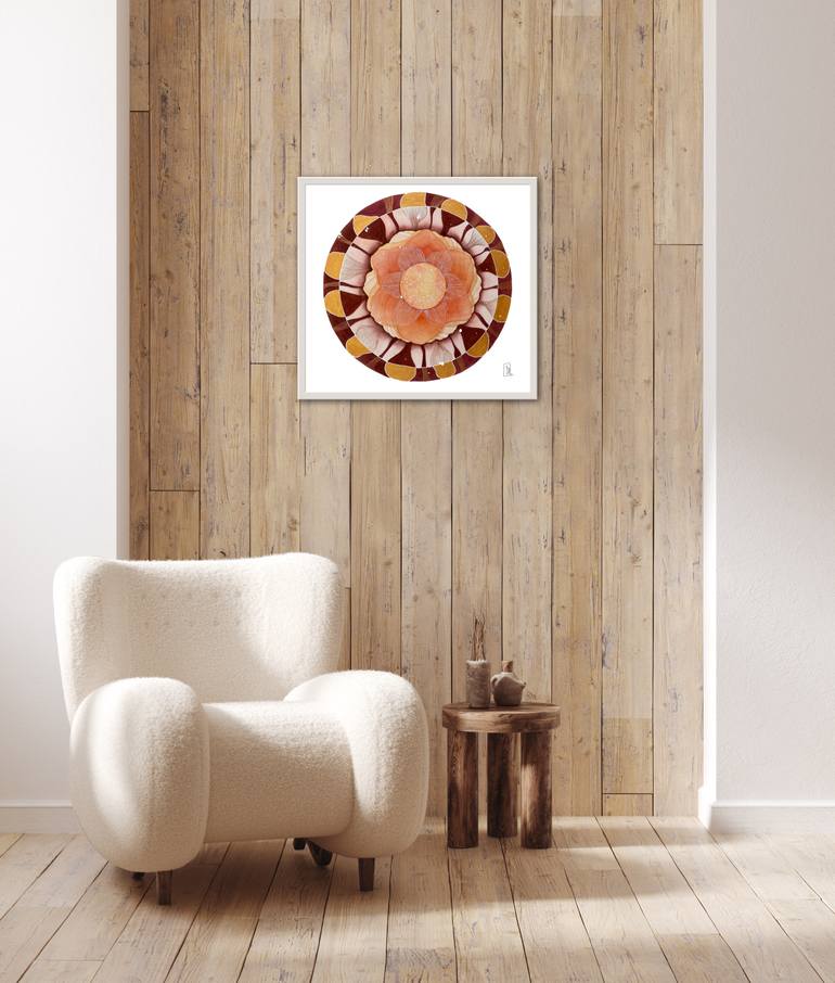 Original Modernism Geometric Painting by Sylvie Berthelot-Planques