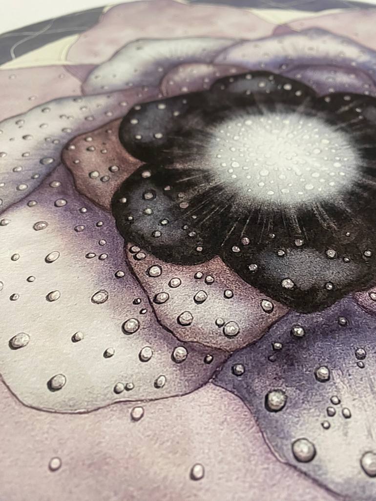 Original Contemporary Floral Painting by Sylvie Berthelot-Planques