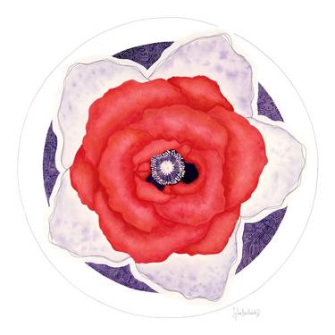 Original Floral Paintings by Sylvie Berthelot-Planques