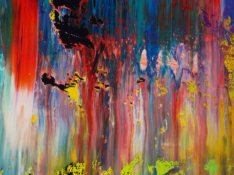 Original Abstract Expressionism Abstract Painting by Vadim Shamanov