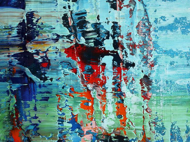 Original Abstract Expressionism Abstract Painting by Vadim Shamanov