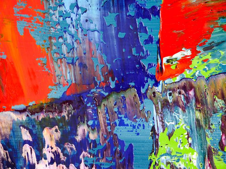 Original Abstract Expressionism Abstract Painting by Vadim Shamanov