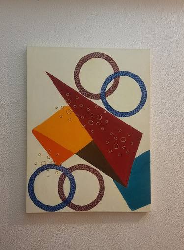 Print of Abstract Geometric Paintings by Pritee Patil