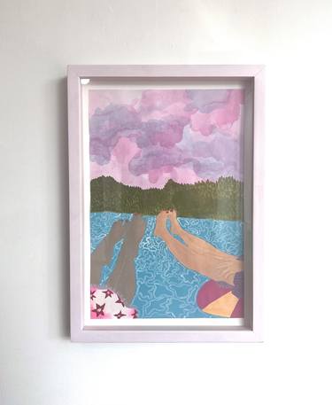 Original Boat Paintings by Lourdes Navarro