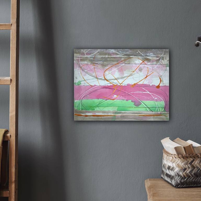 Original Abstract Expressionism Abstract Mixed Media by Kurt Dahlke
