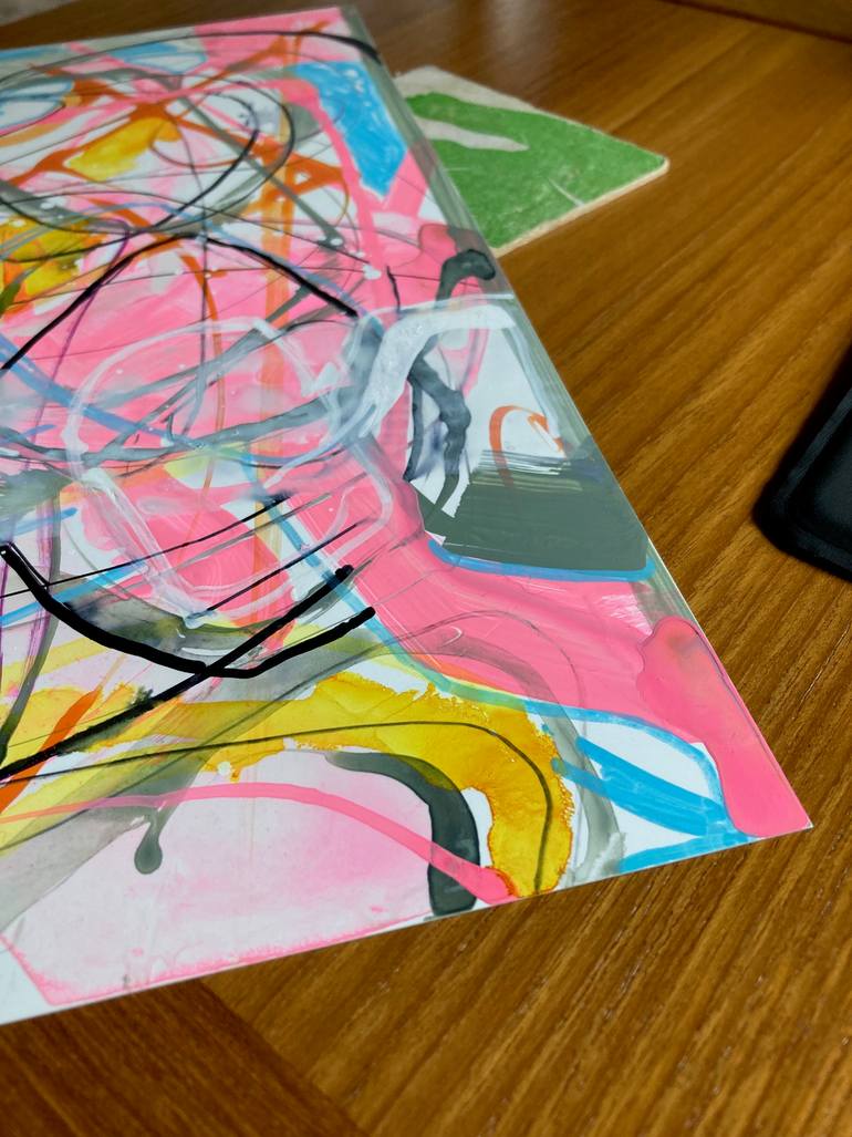 Original Abstract Expressionism Abstract Painting by Kurt Dahlke