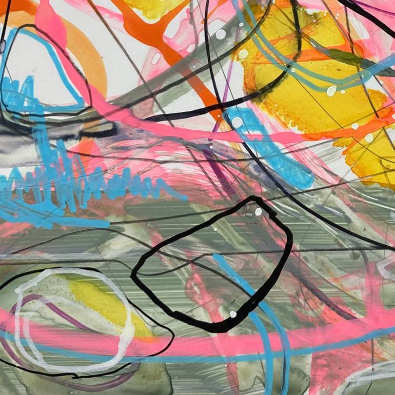 Original Abstract Expressionism Abstract Painting by Kurt Dahlke