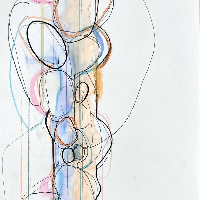 Original Abstract Drawing by Kurt Dahlke