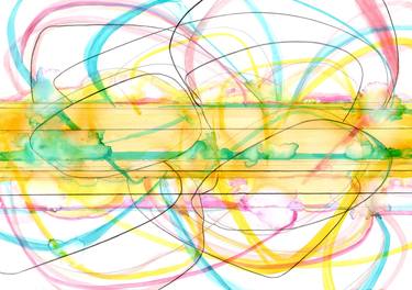 Original Abstract Expressionism Abstract Mixed Media by Kurt Dahlke