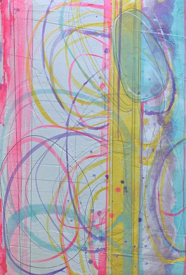 Original Abstract Mixed Media by Kurt Dahlke