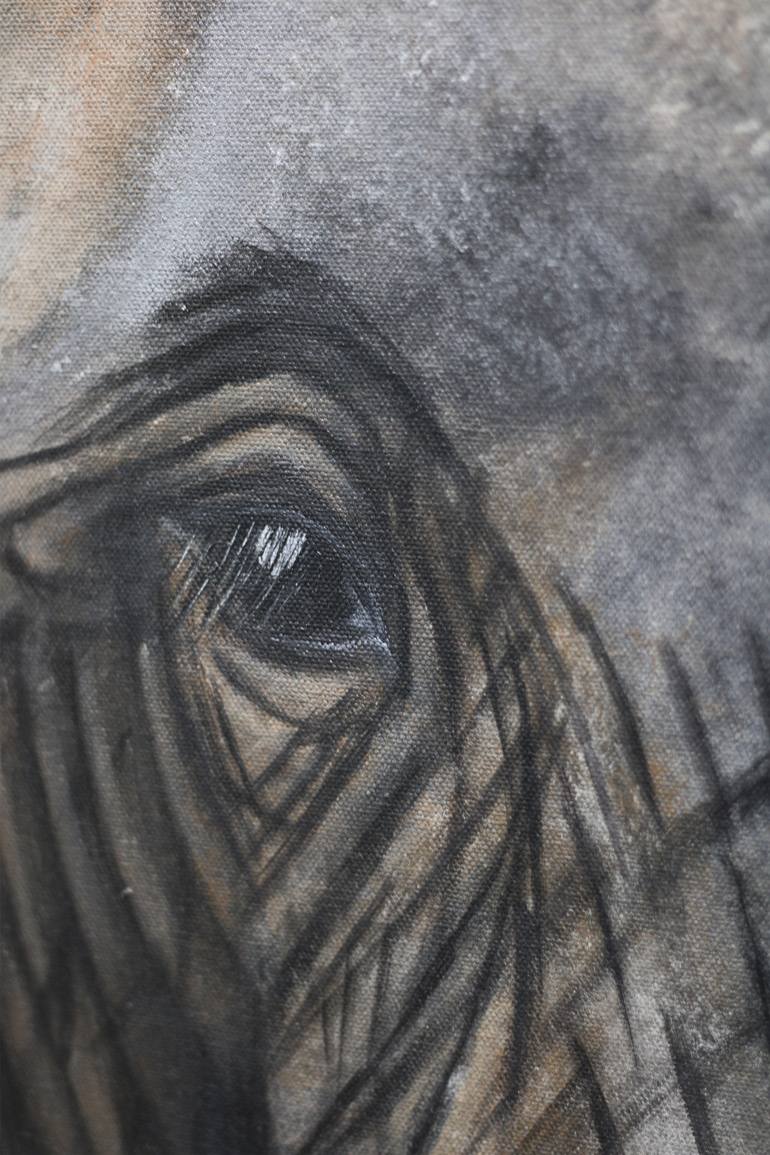 Original Photorealism Animal Painting by Karthik Art Works