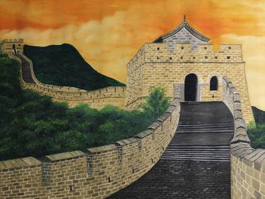 Original Realism Architecture Painting by Karthik Art Works