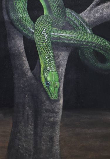 Original Photorealism Animal Painting by Karthik Art Works