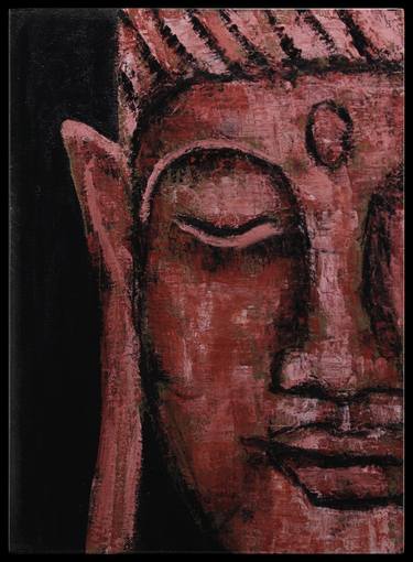 Copper Buddha Abstract  Acrylic Painting | Original Painting thumb