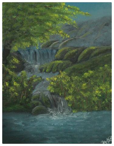 Original Art Deco Landscape Paintings by Karthik Art Works