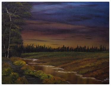 Original Art Deco Landscape Paintings by Karthik Art Works