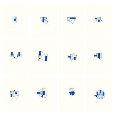 Original Minimalism Geometric Drawings by Daniel Ventura