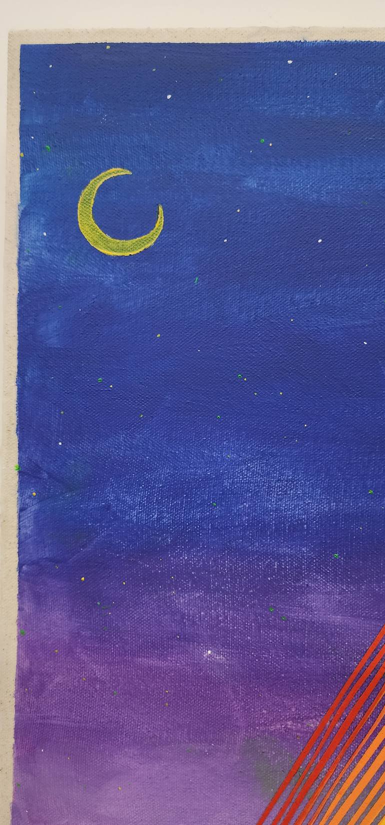 Original Color Field Painting Light Painting by Justin N Kim