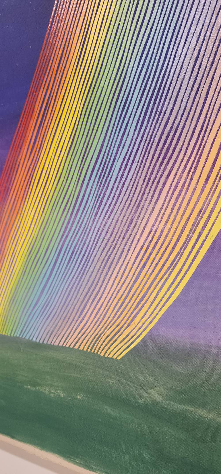 Original Color Field Painting Light Painting by Justin N Kim