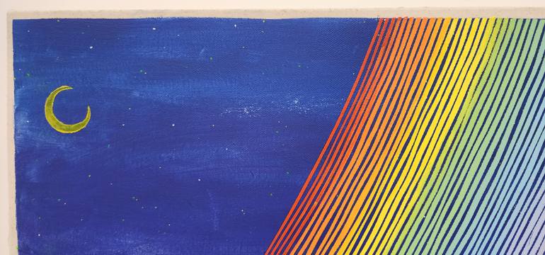 Original Color Field Painting Light Painting by Justin N Kim