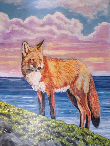 Red Fox by the Sea thumb