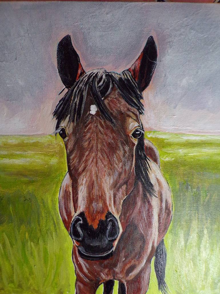 Original Realism Horse Painting by Andrea Napolitano