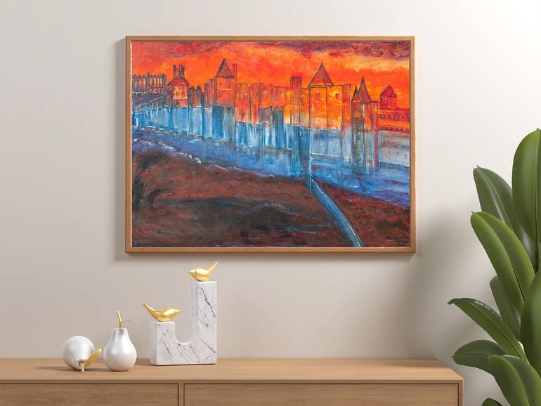 Original Impressionism Cities Painting by Jeanine Madaule