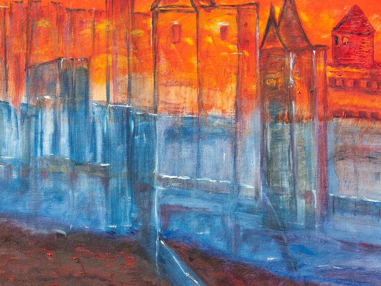Original Impressionism Cities Painting by Jeanine Madaule
