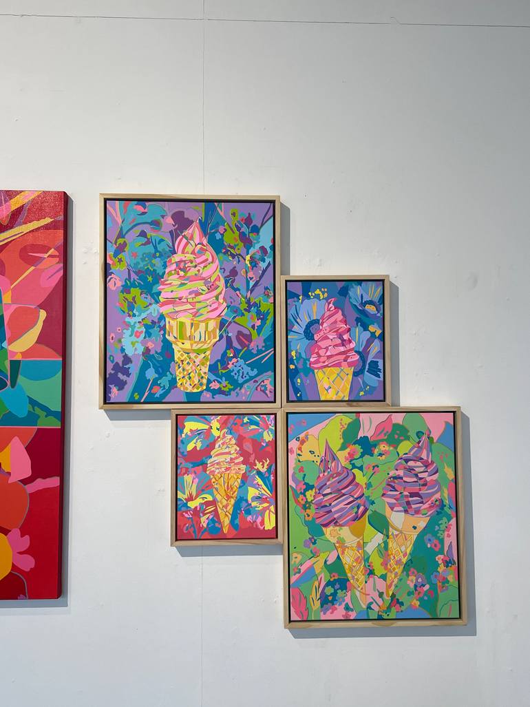 Original Abstract Love Painting by Erica Choi