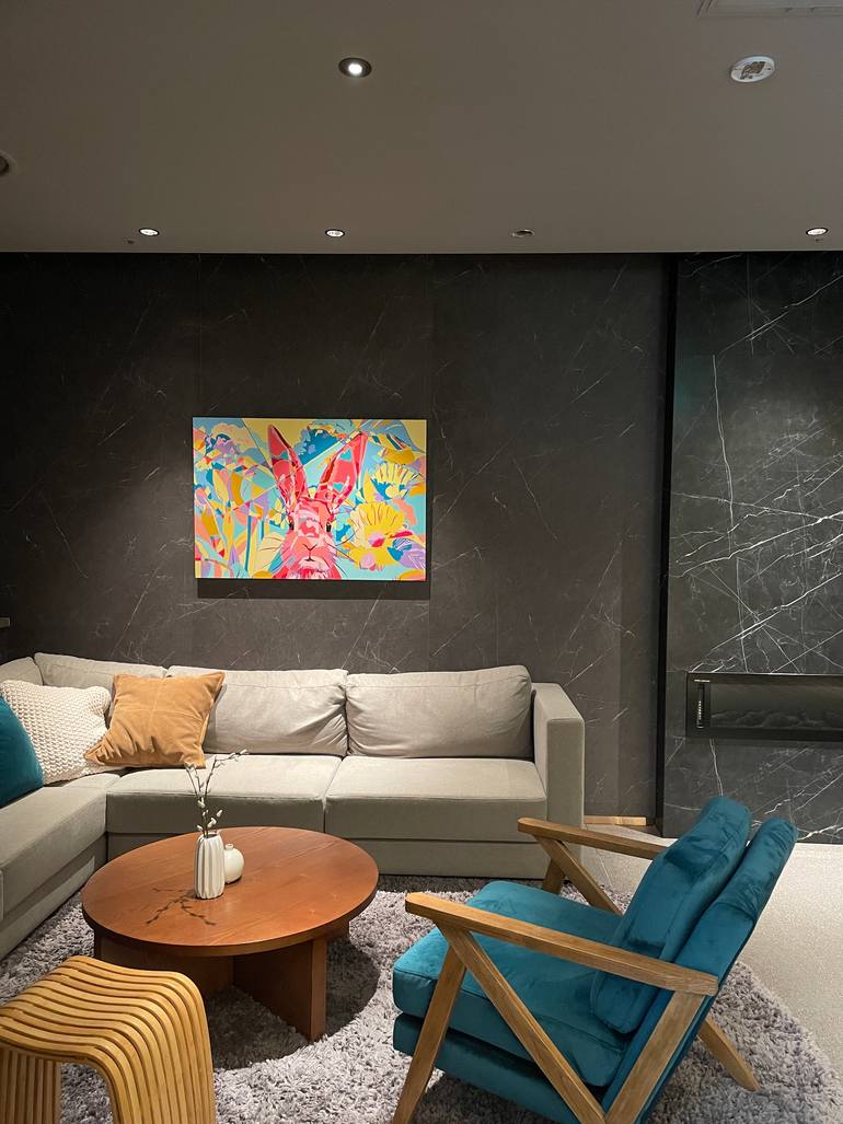 Original Abstract Animal Painting by Erica Choi