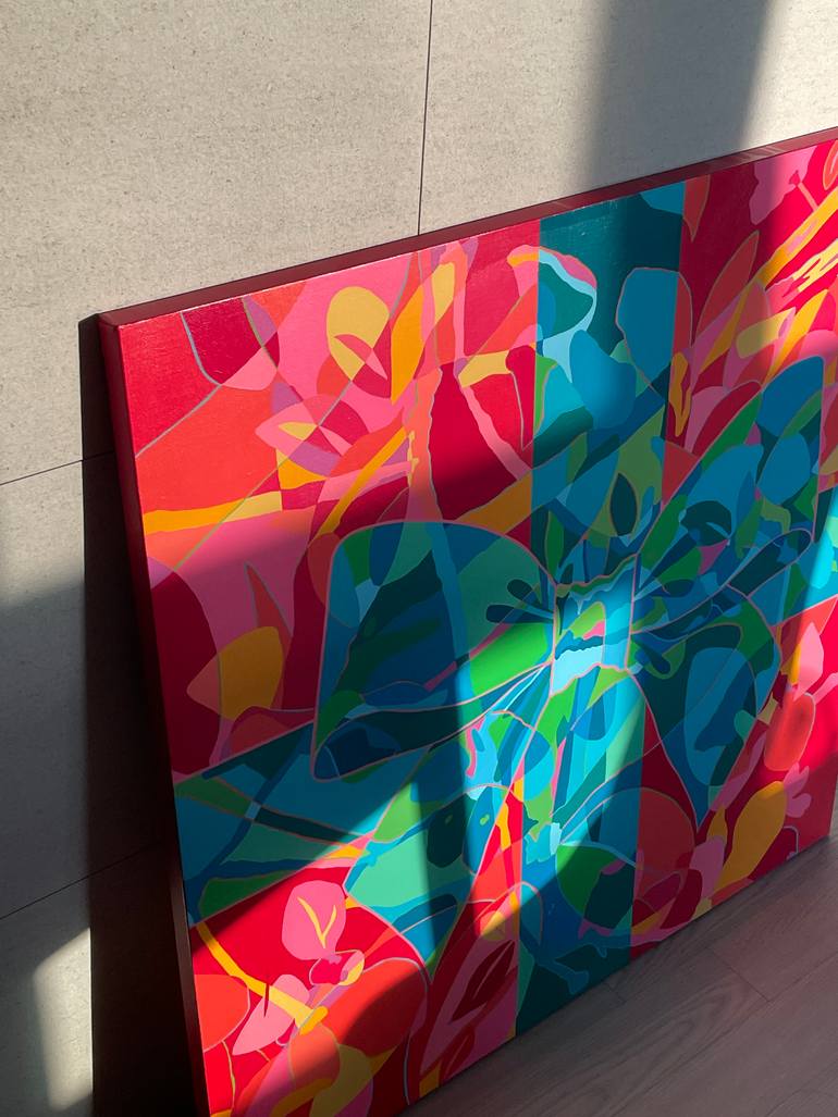 Original Pop Art Love Painting by Erica Choi