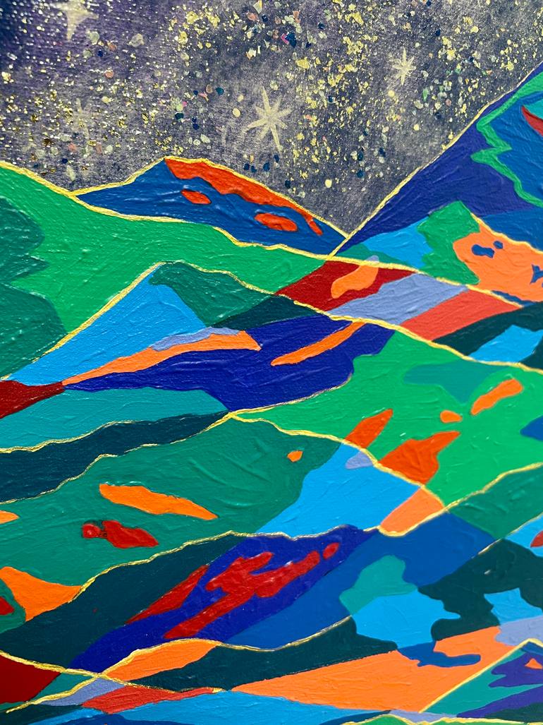 Original Abstract Landscape Painting by Erica Choi
