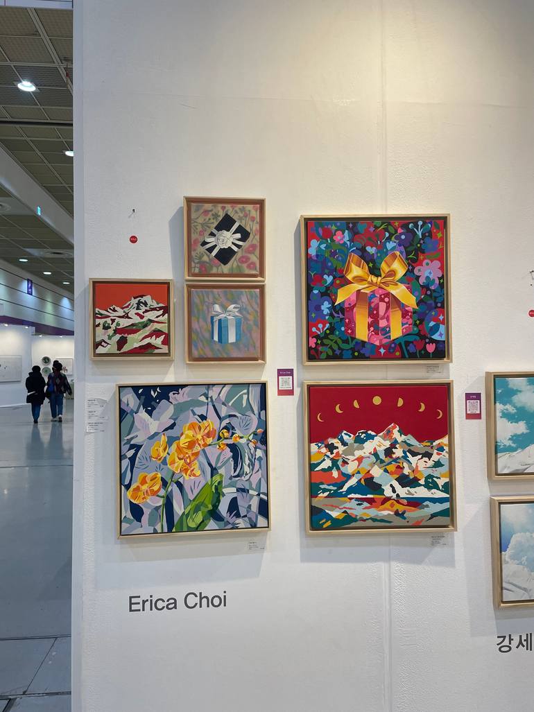 Original Abstract Botanic Painting by Erica Choi