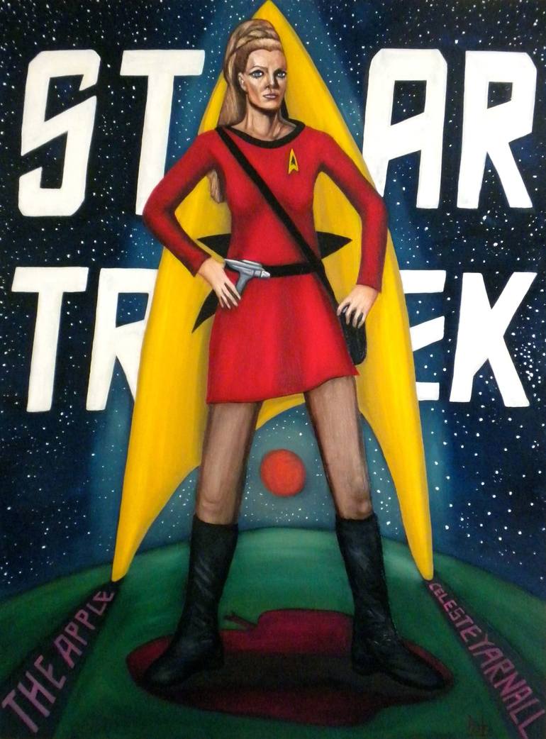 Star Trekker (Celeste Yarnall) Painting by Nazim Nazim | Saatchi Art