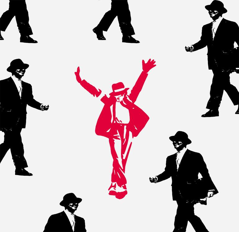 Original Illustration Pop Culture/Celebrity Mixed Media by Mario Ubaldino